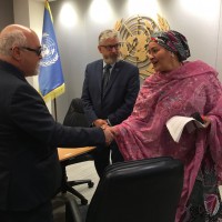 Ioannis Vardakastanis και Amina J Mohammed στην τοποθεσία United Nations