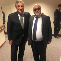 Με τον Πρόεδρο του Ευρωκοινοβουλίου Antonio Tajiani