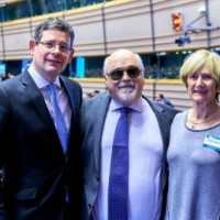 Με την Maureen Piggot Ταμία του EDF και ο Adam Kosa Ευρωβουλευτής