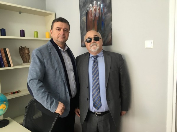 Ο Ι. Βαρδακαστάνης με τον Fatos Malaj