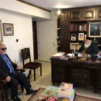 Ο Ι. Βαρδακαστάνης με το Μητροπολίτη Νεαπόλεως-Σταυρουπόλεως Βαρνάβα